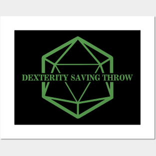 Dexterity Saving Throw Posters and Art